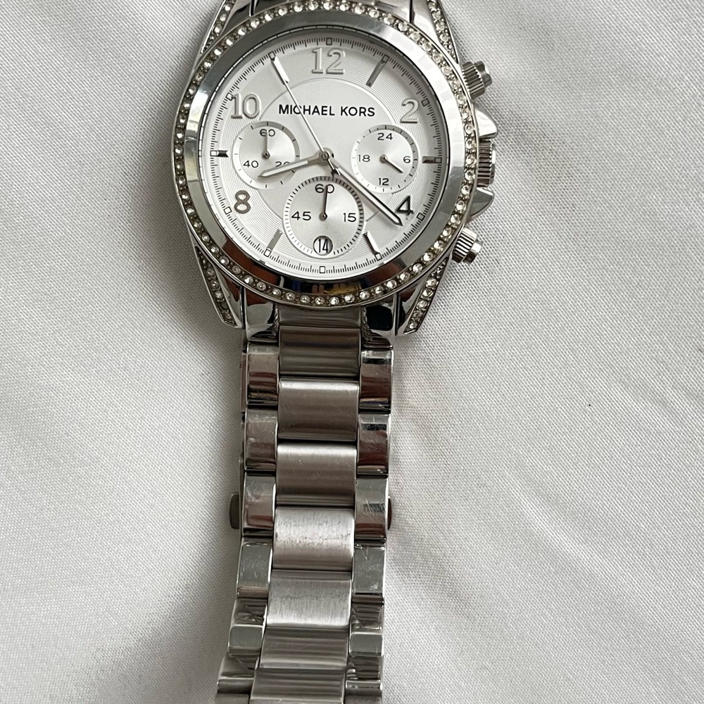 Michael Kors Silver Chronograph Watch